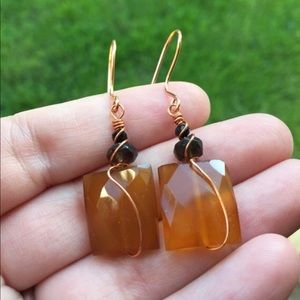 Tea gemstone Lemon Quartz Multi Gemstone Earrings